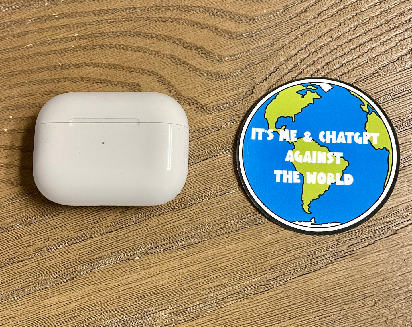 Funny teacher sticker featuring ChatGPT- size