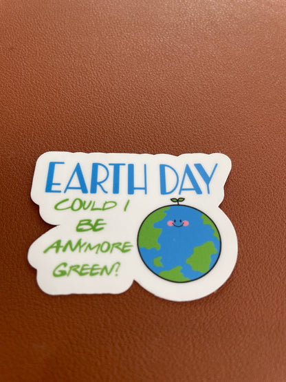 Friends Show Funny Earth Day Teacher Sticker- Brown background