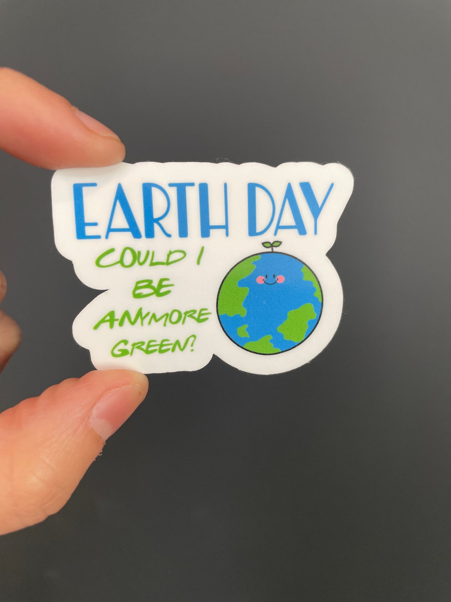 Friends Show Funny Earth Day Teacher Sticker- Close up