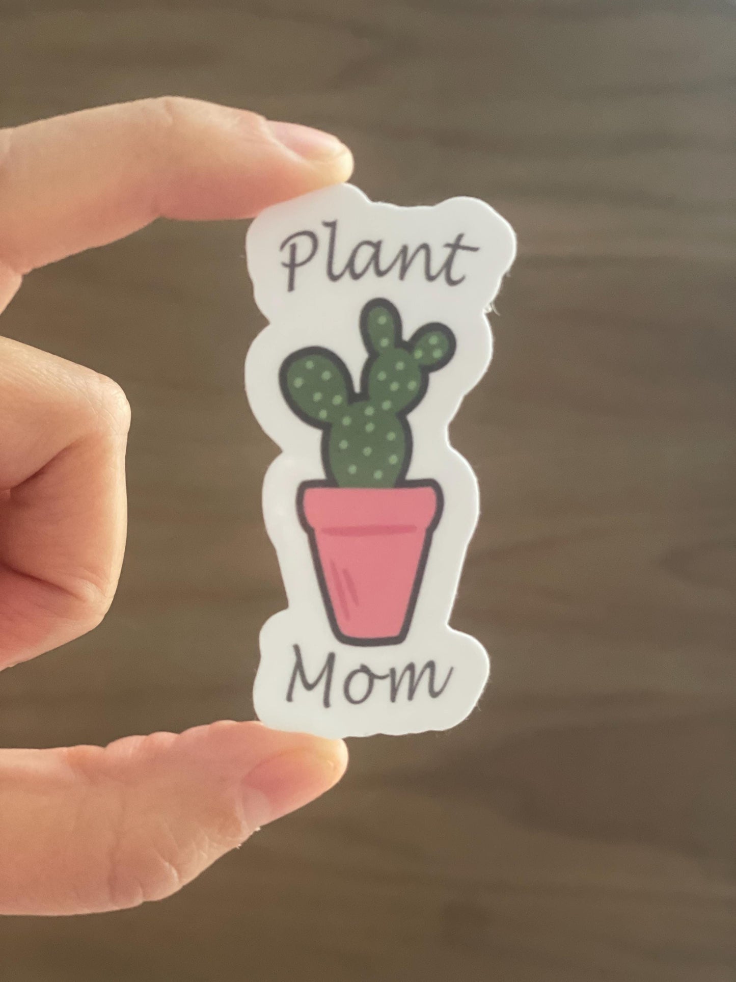 Succulent Plant Mom sticker, great for plant moms and teachers