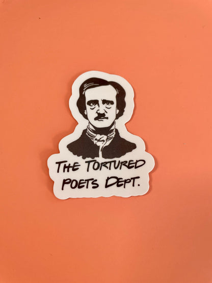 Edgar Allen Poe Swiftie Vinyl Sticker|  The Tortured Poets Dept. Vinyl Sticker