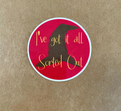 I've Got it All Sorted (Sorting Hat) Vinyl Sticker