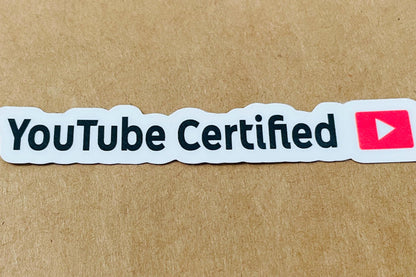 YouTube Certified Vinyl Sticker