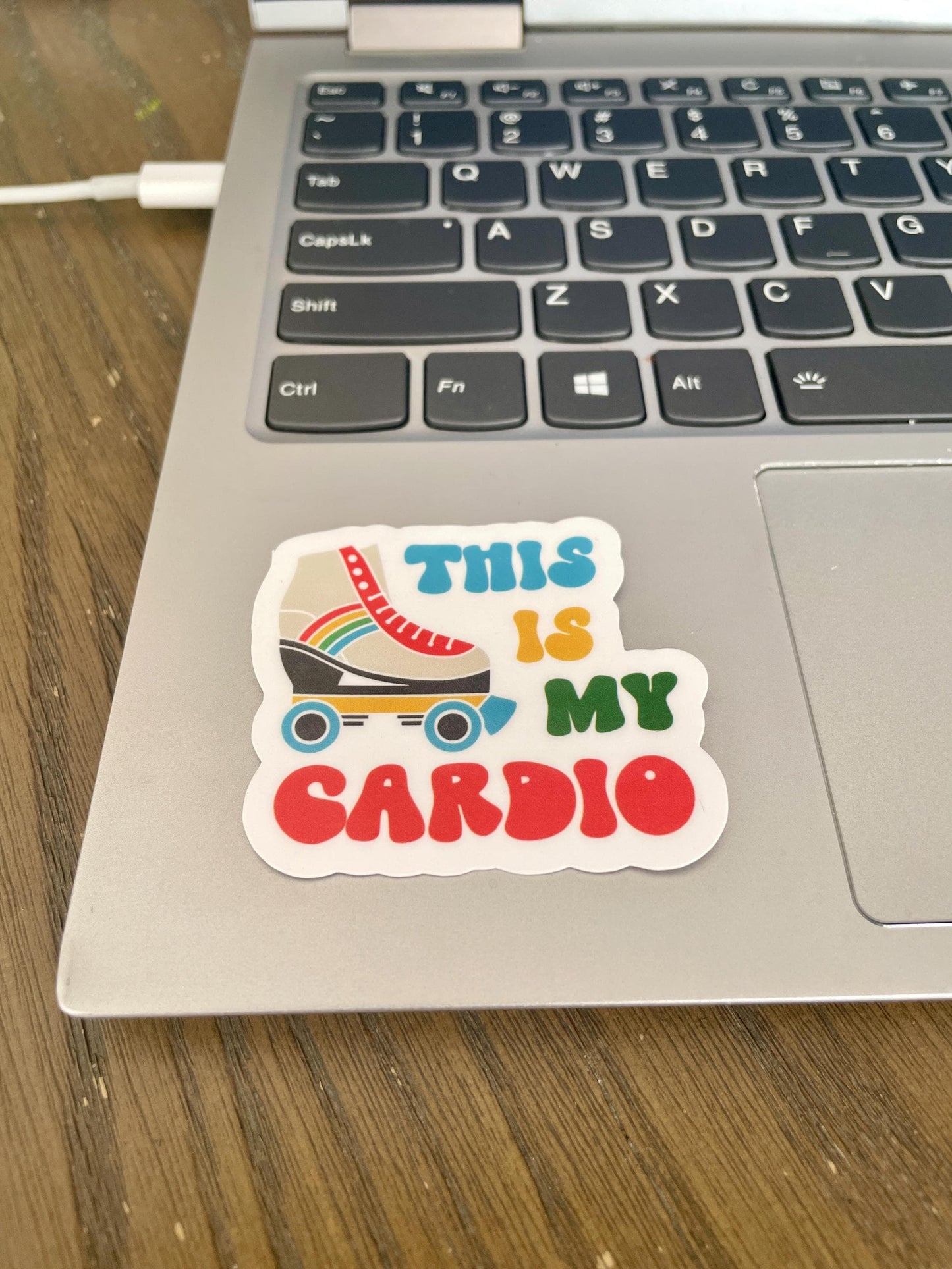 This is my Cardio Roller Skate Vinyl Sticker