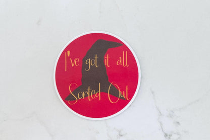 I've Got it All Sorted (Sorting Hat) Vinyl Sticker