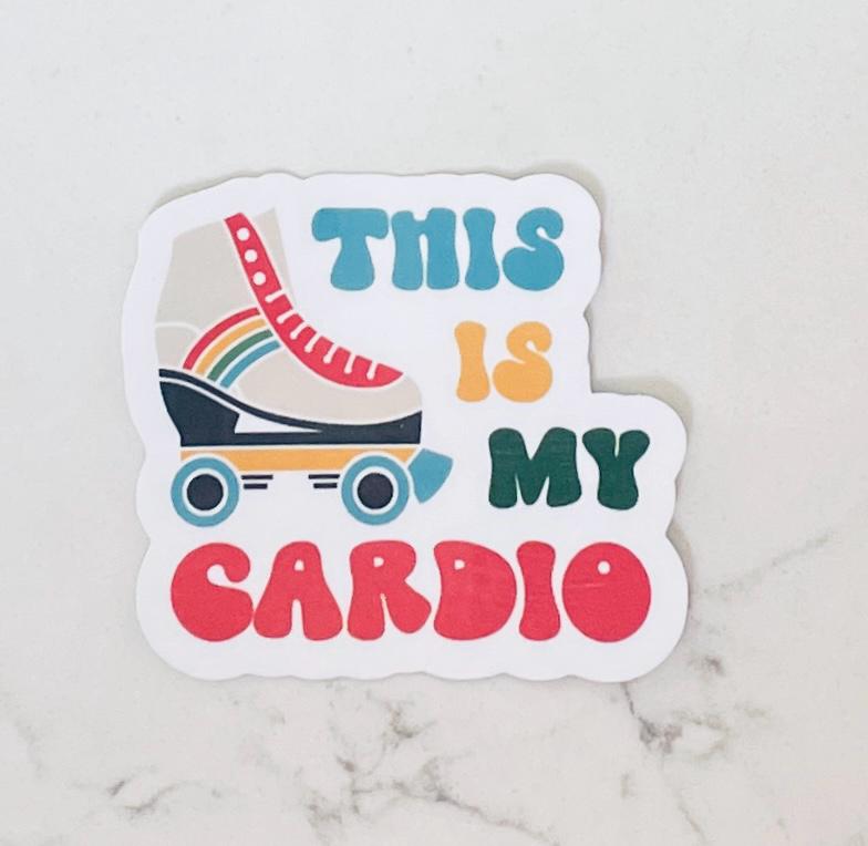 This is my Cardio Roller Skate Vinyl Sticker