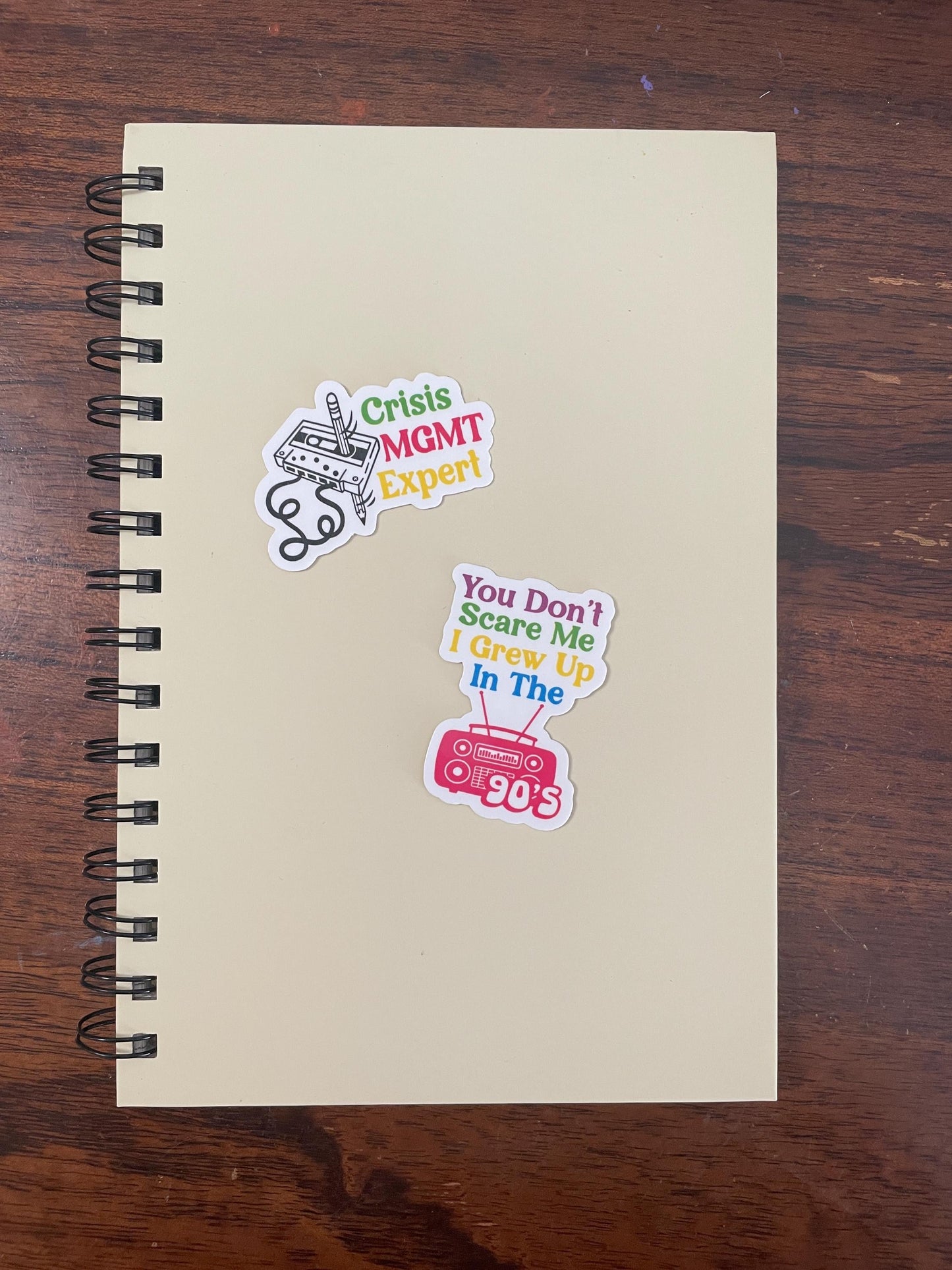 90's Nostalgia Vinyl Sticker 2-pack