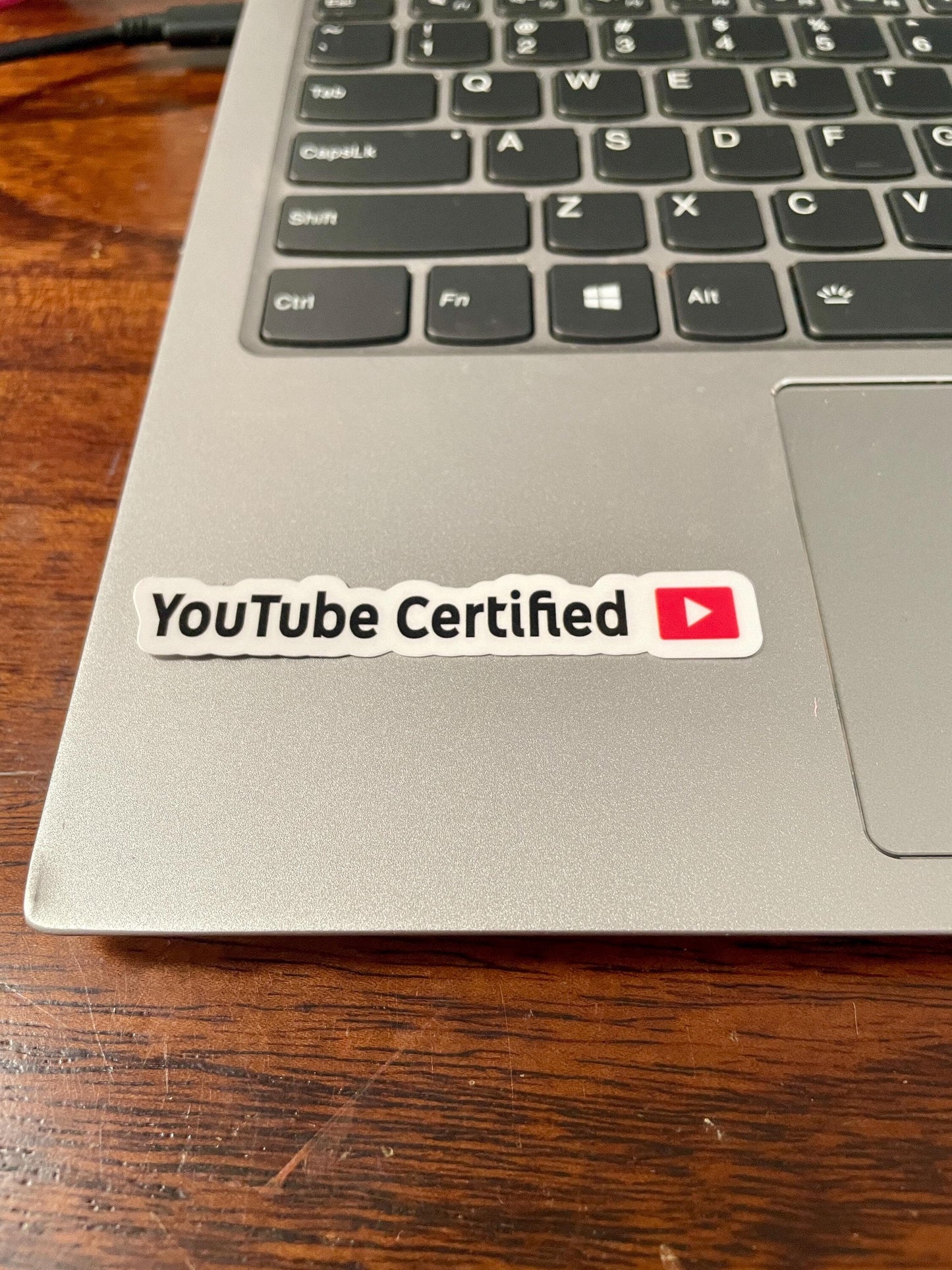 YouTube Certified Vinyl Sticker